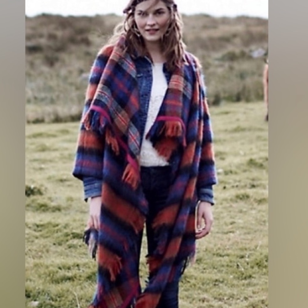 Anthropologie “Hei Hei” Plaid Tartan Coat